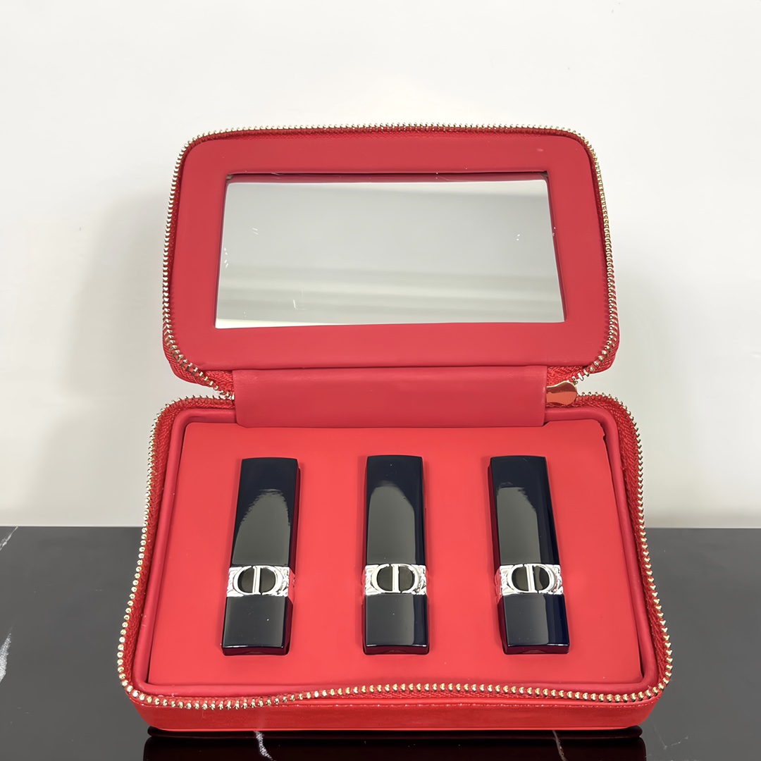 Dior lipstick three-piece bag sample set