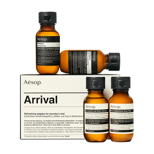 Aesop Arrival Four-piece washing and care set