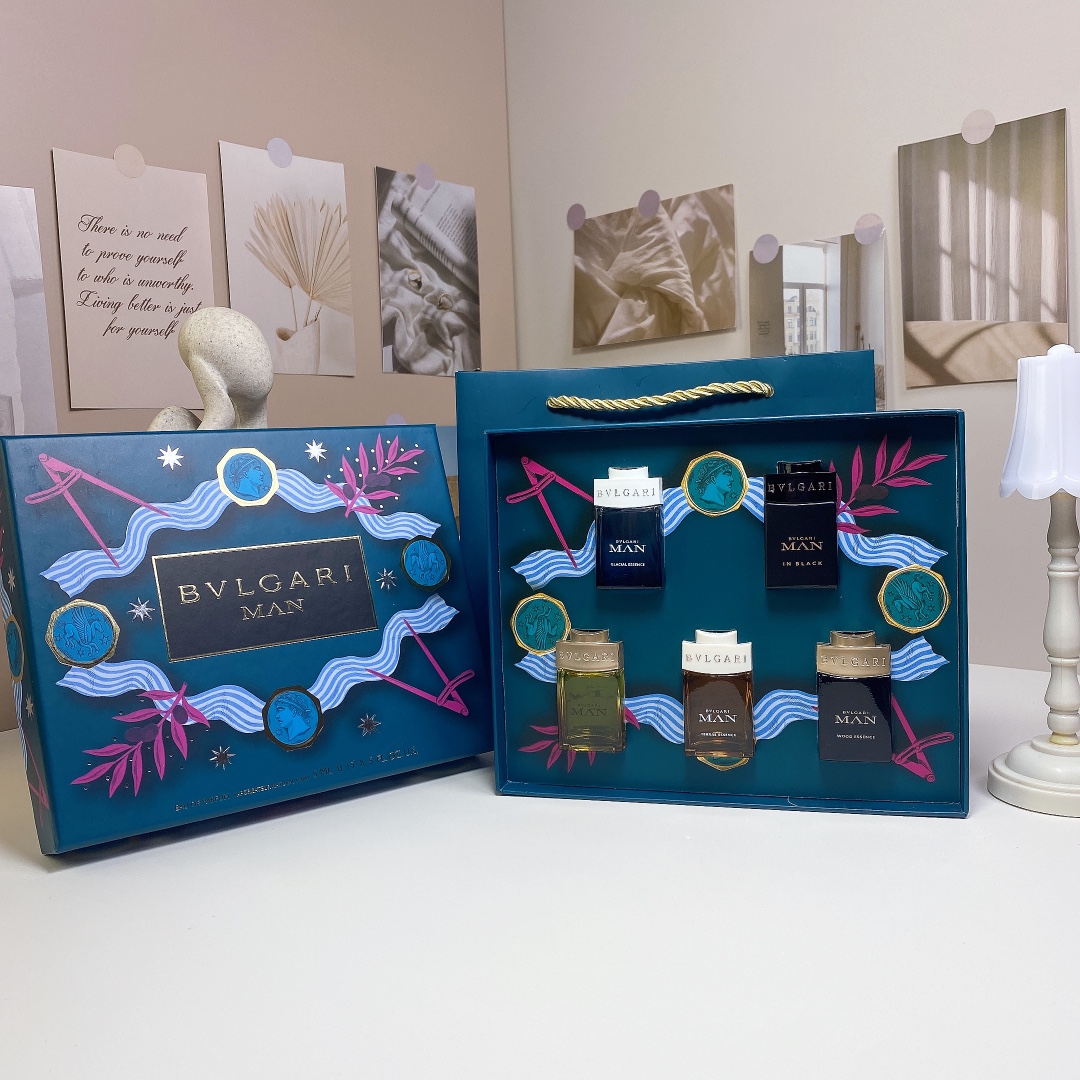 Bvlgari Man Gift Set Eau De Parfum 5ml x 5